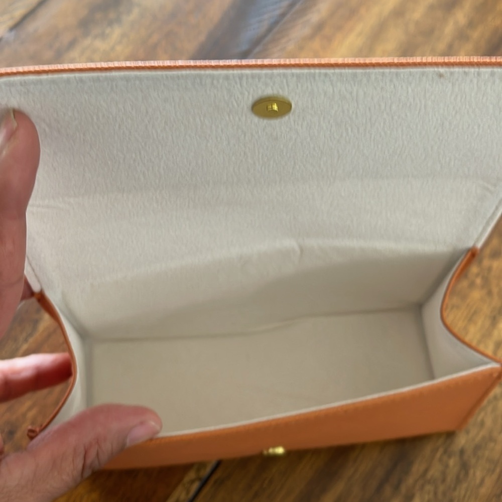 Tory Burch Orange sunglasses case - Picture 7 of 11